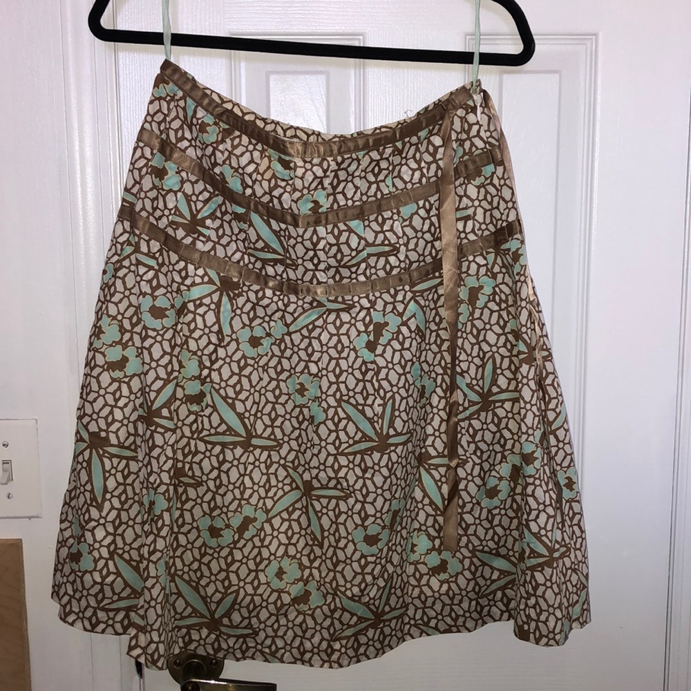 GAP floral skirt with ribbon ties